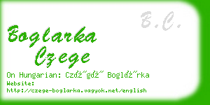 boglarka czege business card